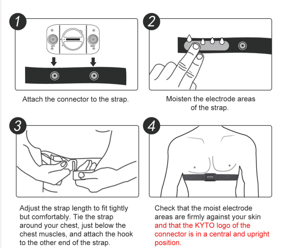 Heart Rate Monitor Chest Strap Bluetooth 4.0 Belt Fitness Smart Sensor