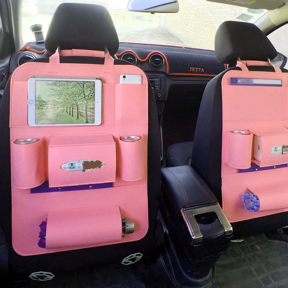 Auto Car Backseat Organizer Car-Styling Holder Multi-Pocket Seat Wool Felt