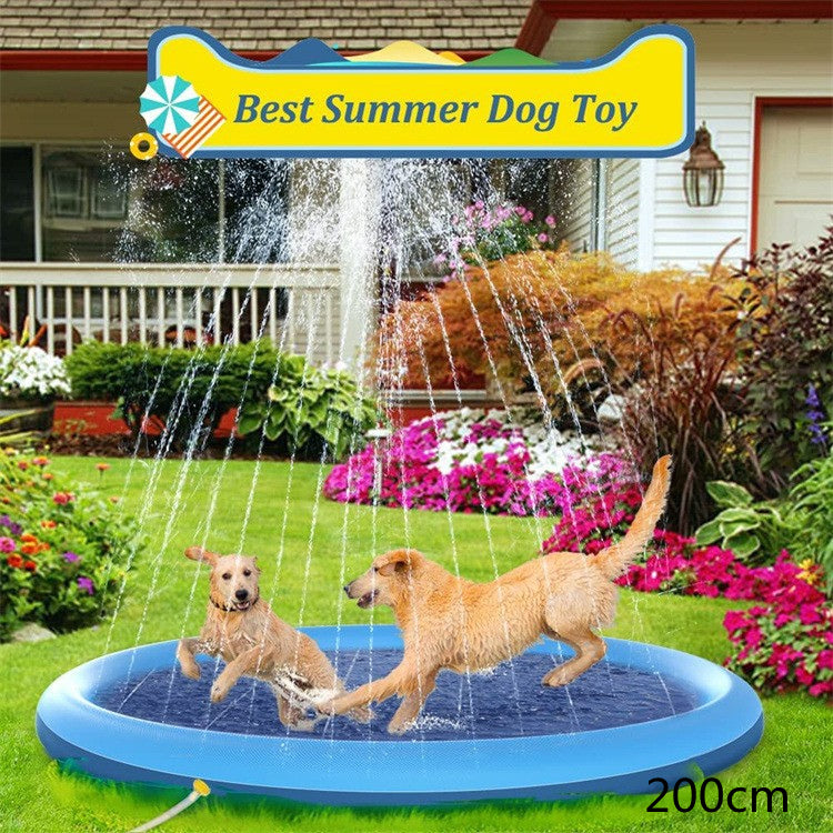 Non-Slip Splash Pad For Kids And Pet Dog Pool Summer Outdoor Water Toys Fun