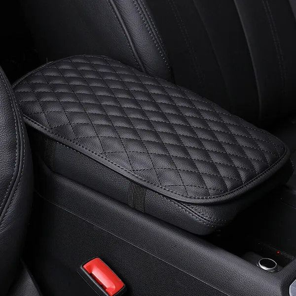 Car Armrest Pad Cover PU Leather Auto Center Console Seat Box Protector