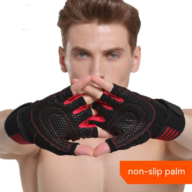 Outdoor Weightlifting Mountaineering Basketball Sports Half Finger Dumbbell