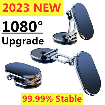 Rotate Metal Magnetic Car Phone Holder Foldable Universal Mobile Stand Air Vent