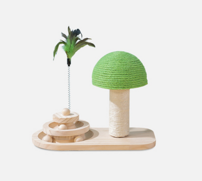 Pet Cat Tree Toys Scratch Post Furniture Scratching Cats Claw Scratcher Double