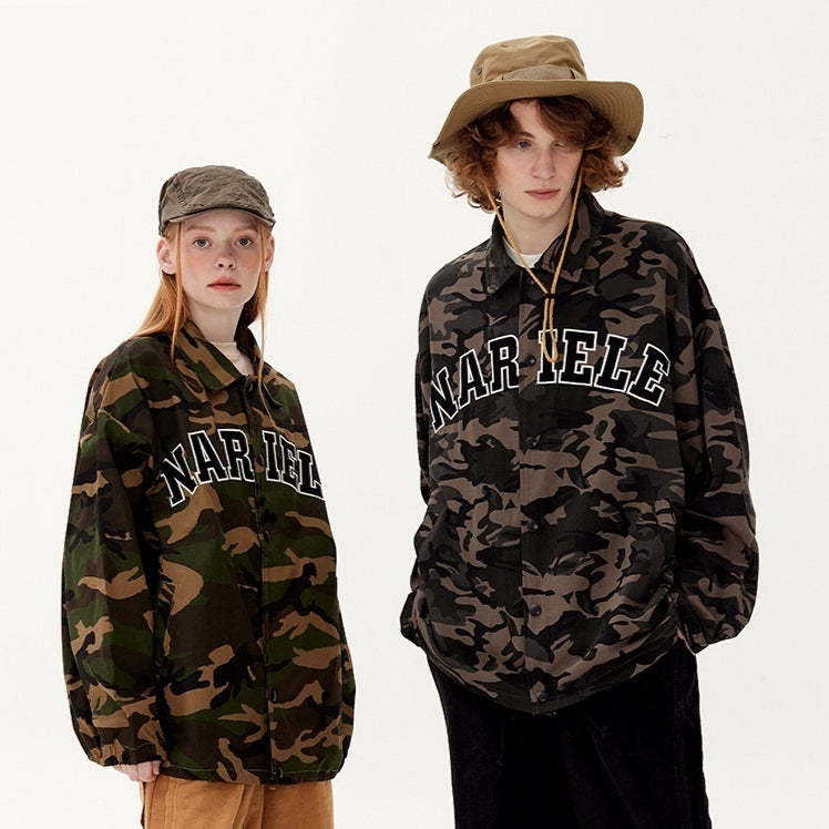 Outdoor Loose American Jacket Autumn Winter Japanese Couple Bf Drawstring Coat