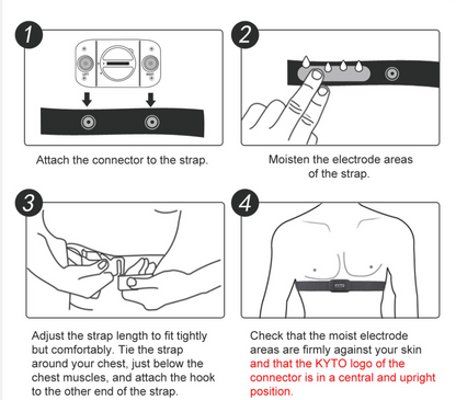 Heart Rate Monitor Chest Strap Bluetooth 4.0 Belt Fitness Smart Sensor