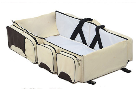 Multi function Mommy bag type baby portable bed folding sleeping basket outdoors
