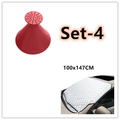 Car snow block front windshield antifreeze cover winter gear snowboard frost