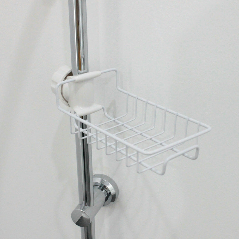 Adjustable Sink Drain Rack Sponge Storage Faucet Holder Soap Drainer Shelf