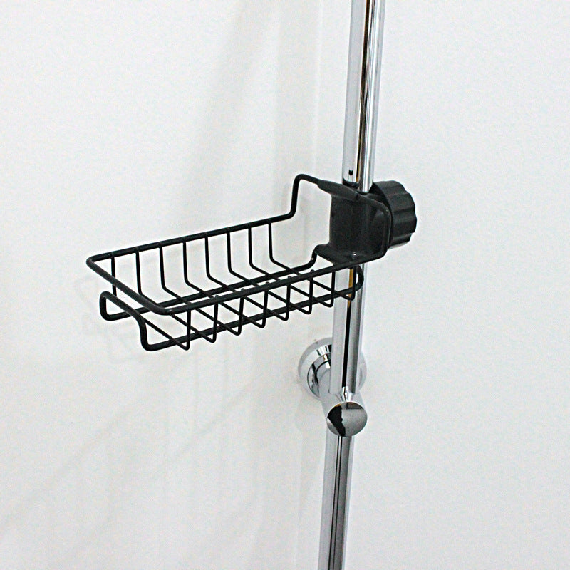 Adjustable Sink Drain Rack Sponge Storage Faucet Holder Soap Drainer Shelf