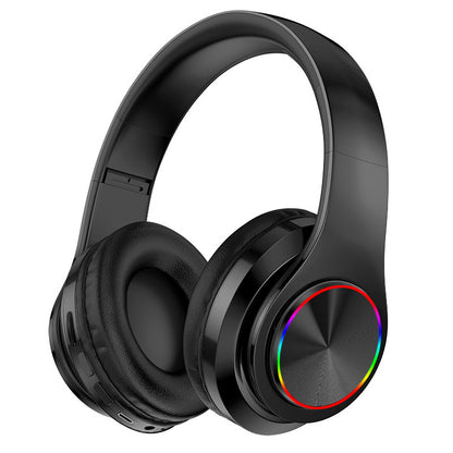LED Wireless Bluetooth Headphones Gaming Headsets Sport Earphone With Support