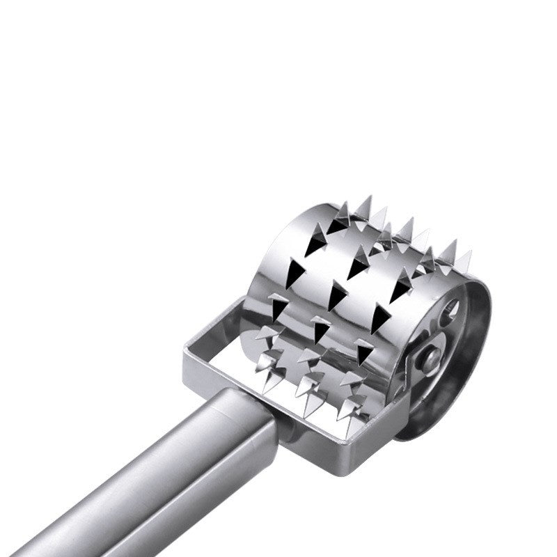 Meat Hammer Kitchen Tool Gadget Stainless Steel Rolling Tender Baking Puncture