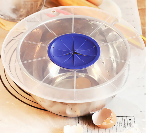 Plastic Eggs Mixer Anti Splash Lid Gadget for Egg Beater Bowl Cover Paste Cake