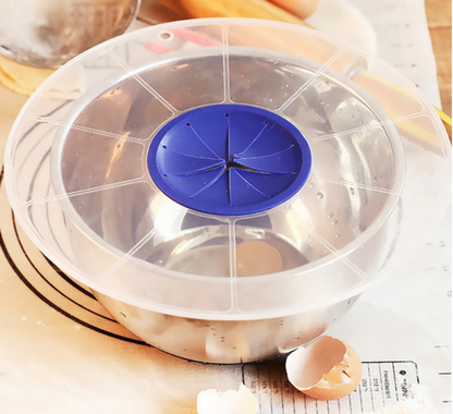 Plastic Eggs Mixer Anti Splash Lid Gadget for Egg Beater Bowl Cover Paste Cake