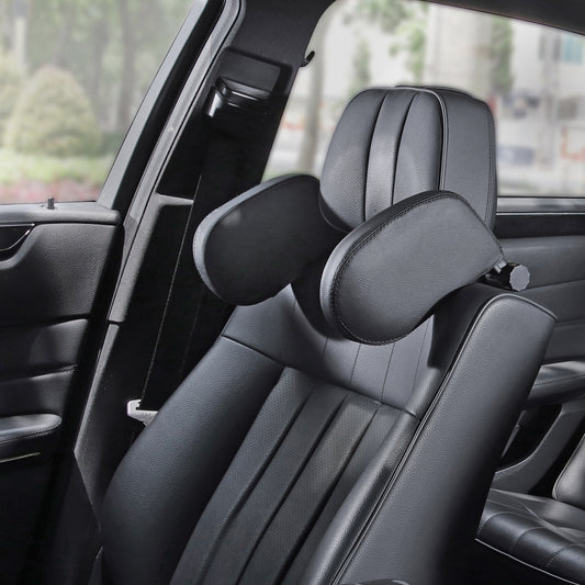 Car headrest pillow Sleep Adjustable Side Soft Travel Seat Auto Leather Support