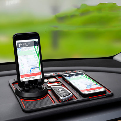 Non-Slip Car Phone Pad For 4-in-1 Parking Number Card Anti-Slip Mat Auto Holder