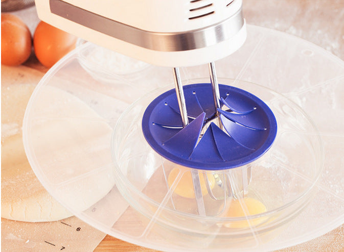 Plastic Eggs Mixer Anti Splash Lid Gadget for Egg Beater Bowl Cover Paste Cake