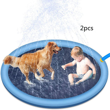 Non-Slip Splash Pad For Kids And Pet Dog Pool Summer Outdoor Water Toys Fun