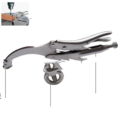 9-inch Nail Rhinestones Clamp Vise Grips Table Fixed Block Hardware Tools
