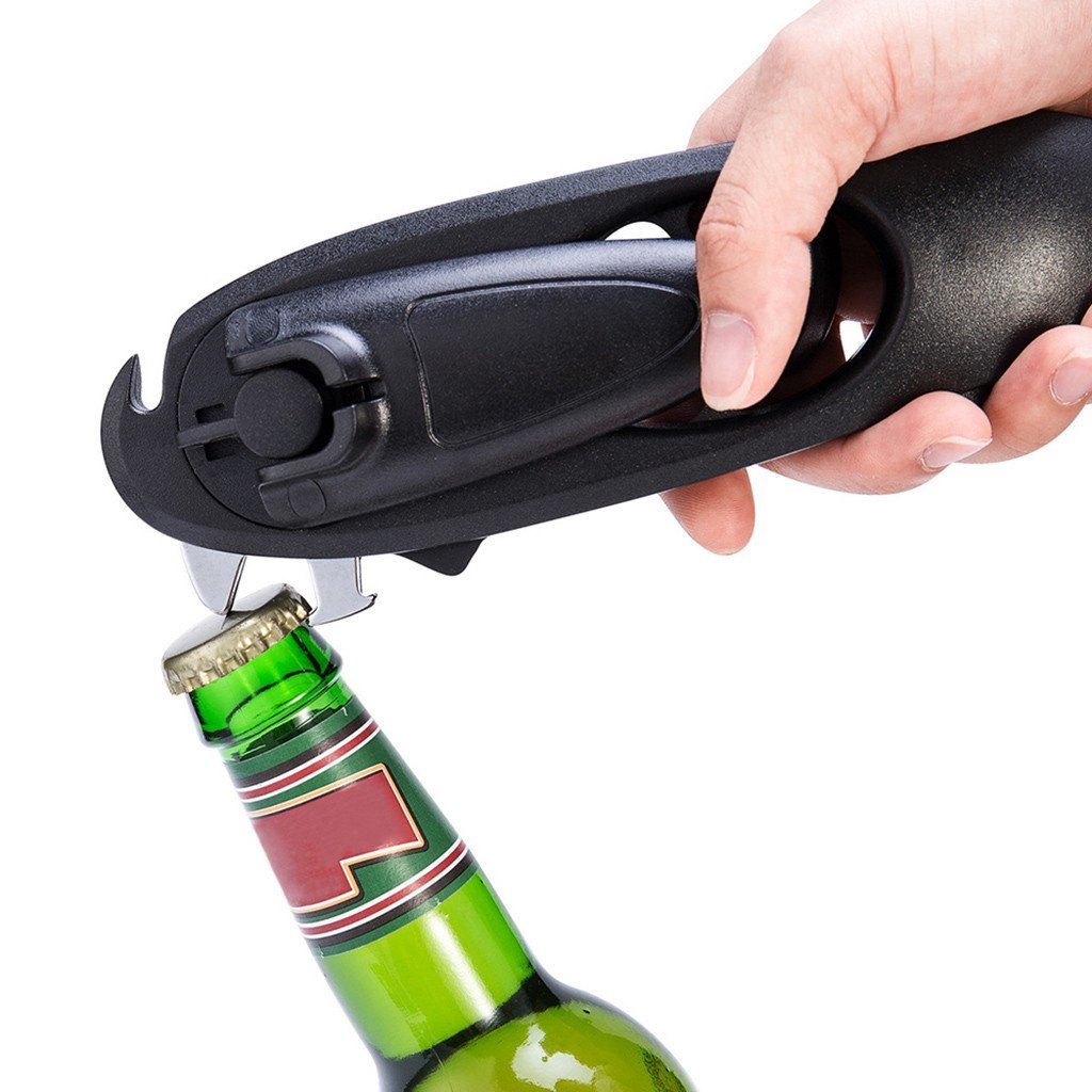 Multifunction Can Opener 8 In 1 Manual Kitchen Tool Bottle Jar Portable Gadget
