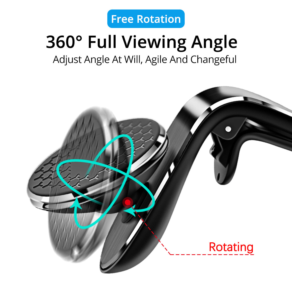 Magnetic Car Phone Holder Air Vent Magnet Mount Smartphone Rotation Bracket