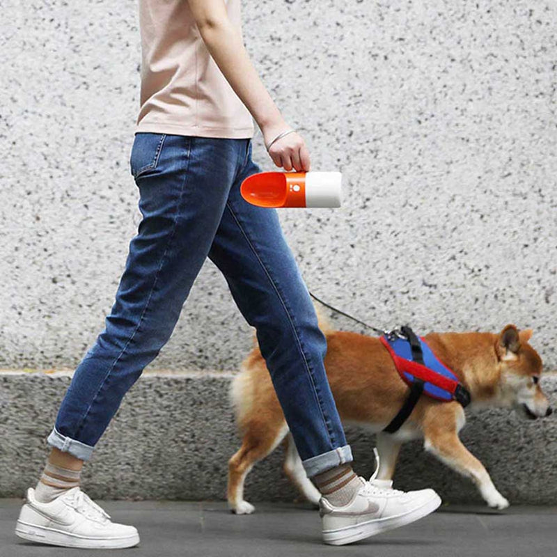 Pet Drinking Cup Water Bottle Convenient Easy To Use Splash-Proof One-Key Lock