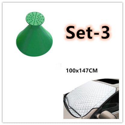 Car snow block front windshield antifreeze cover winter gear snowboard frost
