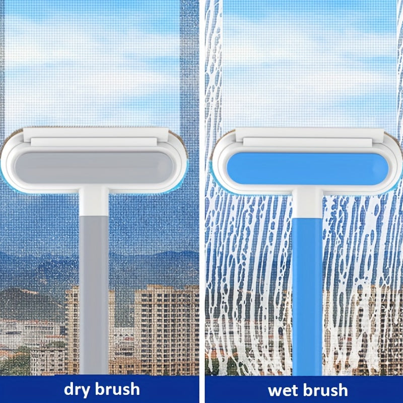 Multi-functional Window Cleaning Brush And Mini Pet Hair Remover, Professional
