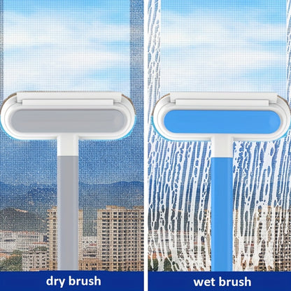 Multi-functional Window Cleaning Brush And Mini Pet Hair Remover, Professional