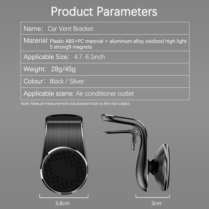 Magnetic Car Phone Holder Air Vent Magnet Mount Smartphone Rotation Bracket