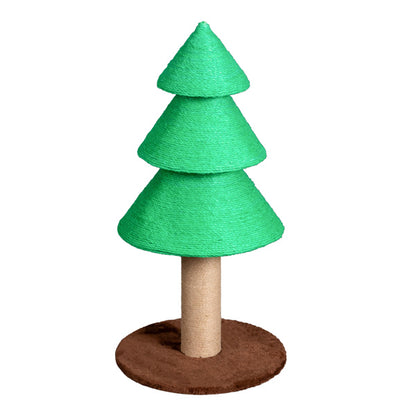 31.5in Christmas Tree Cat Scratcher, Scratching Post For Indoor Cats, Large