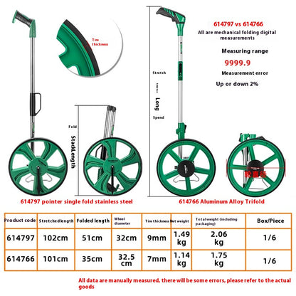 Tuosen Hardware Tools Hand Push Telescopic Rangefinder Mechanical Folding
