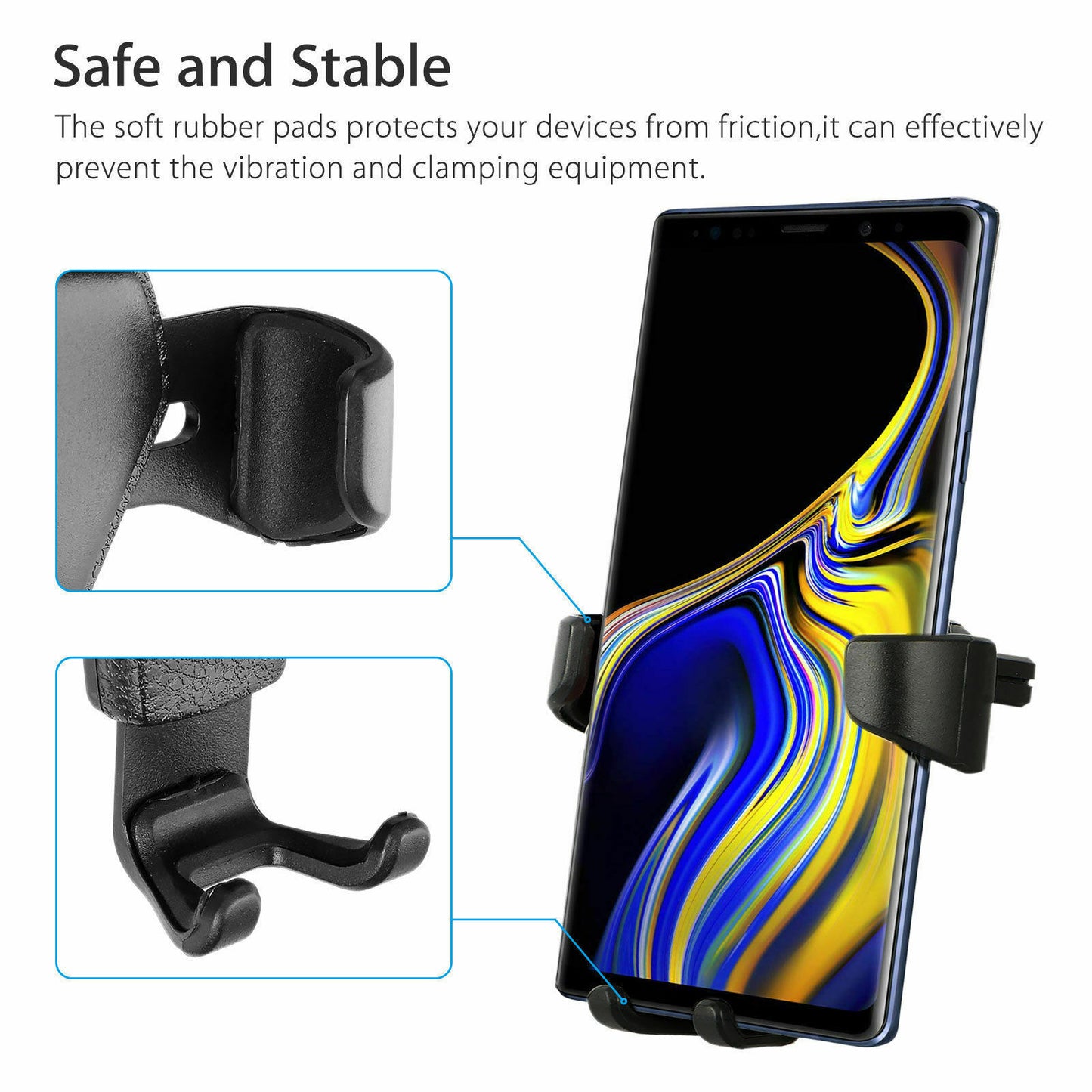 Universal Car Mount Holder Stand Air Vent Cradle For Mobile Cell Phone Gravity