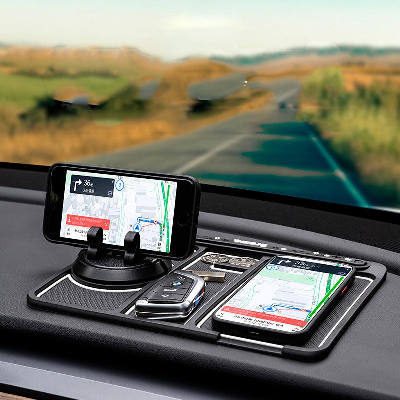 Non-Slip Car Phone Pad For 4-in-1 Parking Number Card Anti-Slip Mat Auto Holder
