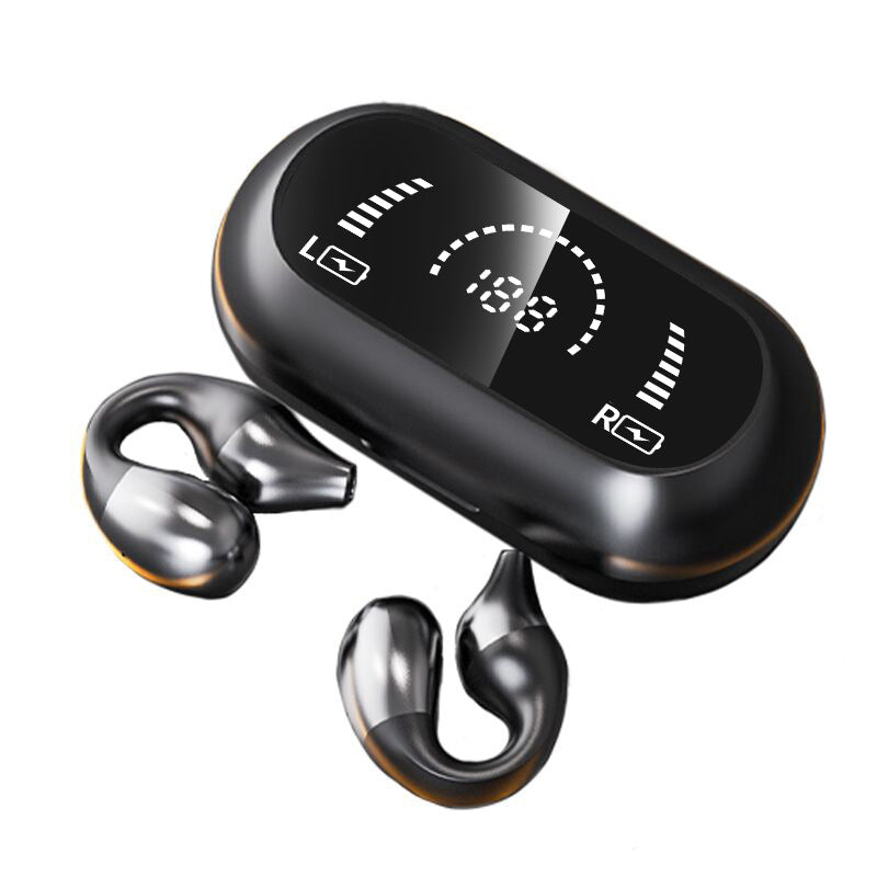 Ear Clip Bone Conduction Headphone Bluetooth-compatible 5.2 HIFI Wireless