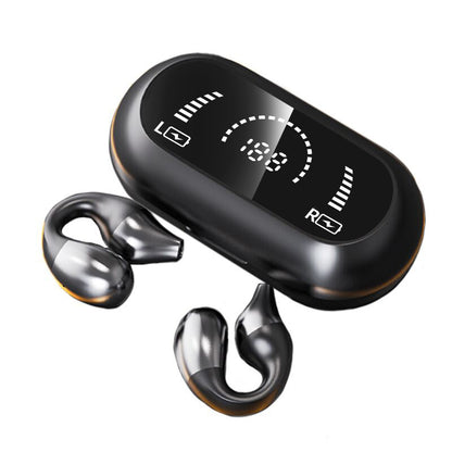 Ear Clip Bone Conduction Headphone Bluetooth-compatible 5.2 HIFI Wireless