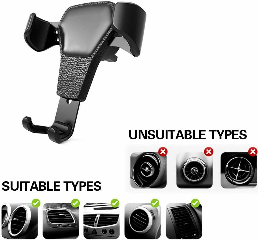 Universal Car Mount Holder Stand Air Vent Cradle For Mobile Cell Phone Gravity