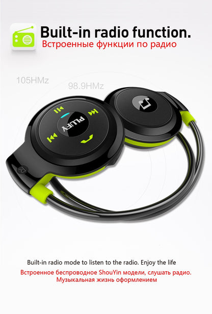 PLUFY Sports Bluetooth Headset Wireless Headphones Earphones Running Ecouteur
