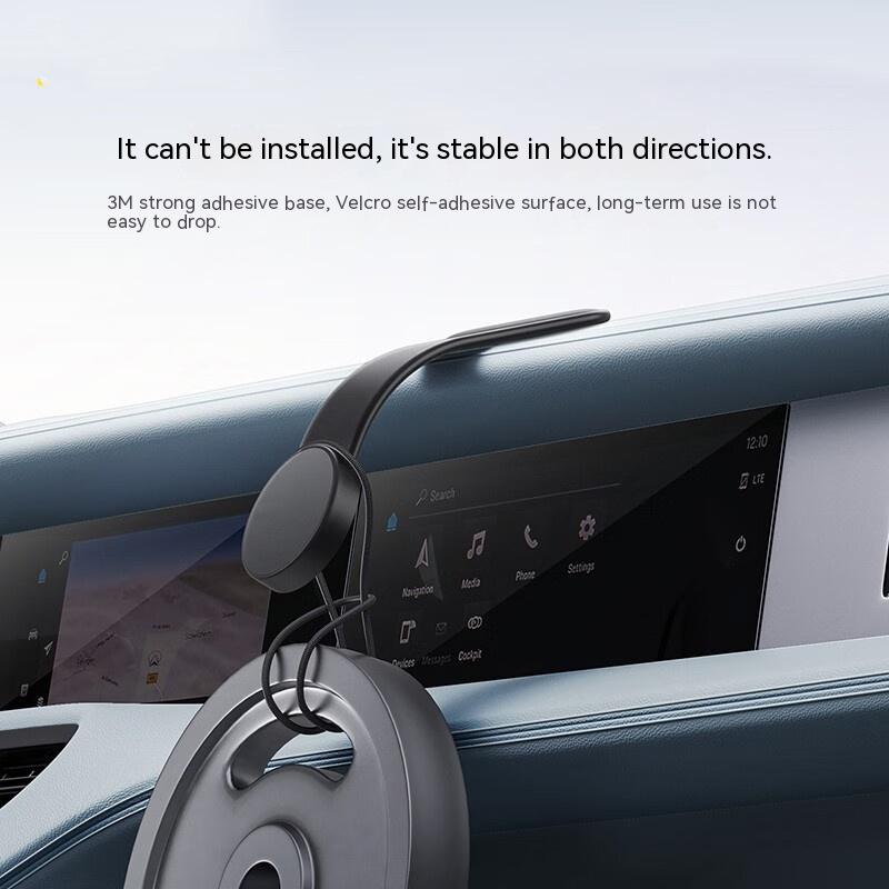 Magnetic Bendable Car Mobile Phone Holder Wireless Charger 15W Dash Mount