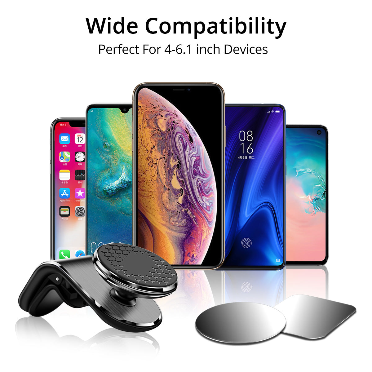 Magnetic Car Phone Holder Air Vent Magnet Mount Smartphone Rotation Bracket