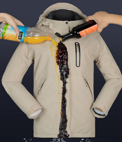 Men Women Winter Thick USB Heating Cotton Jacket Outdoor Waterproof Windbreaker