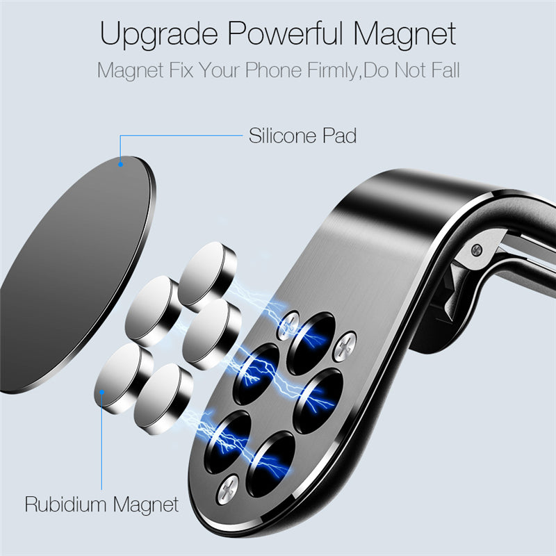 Car Magnet Magnetic Air Vent Mount Holder Phone Stand 360 Metal In GPS