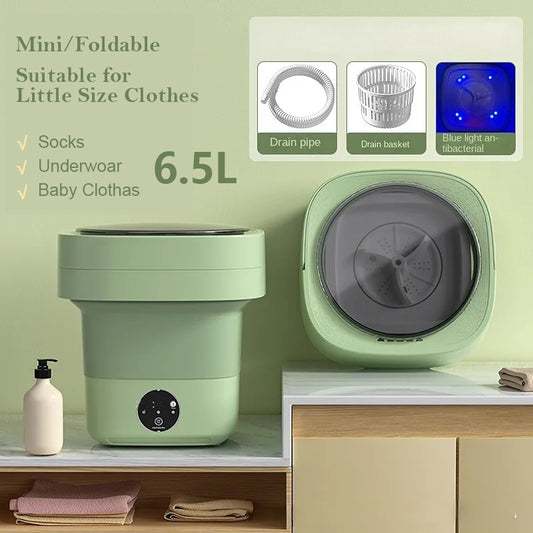 Mini Foldable Washing Machine Portable Socks Underwear Panties Big Capacity 3