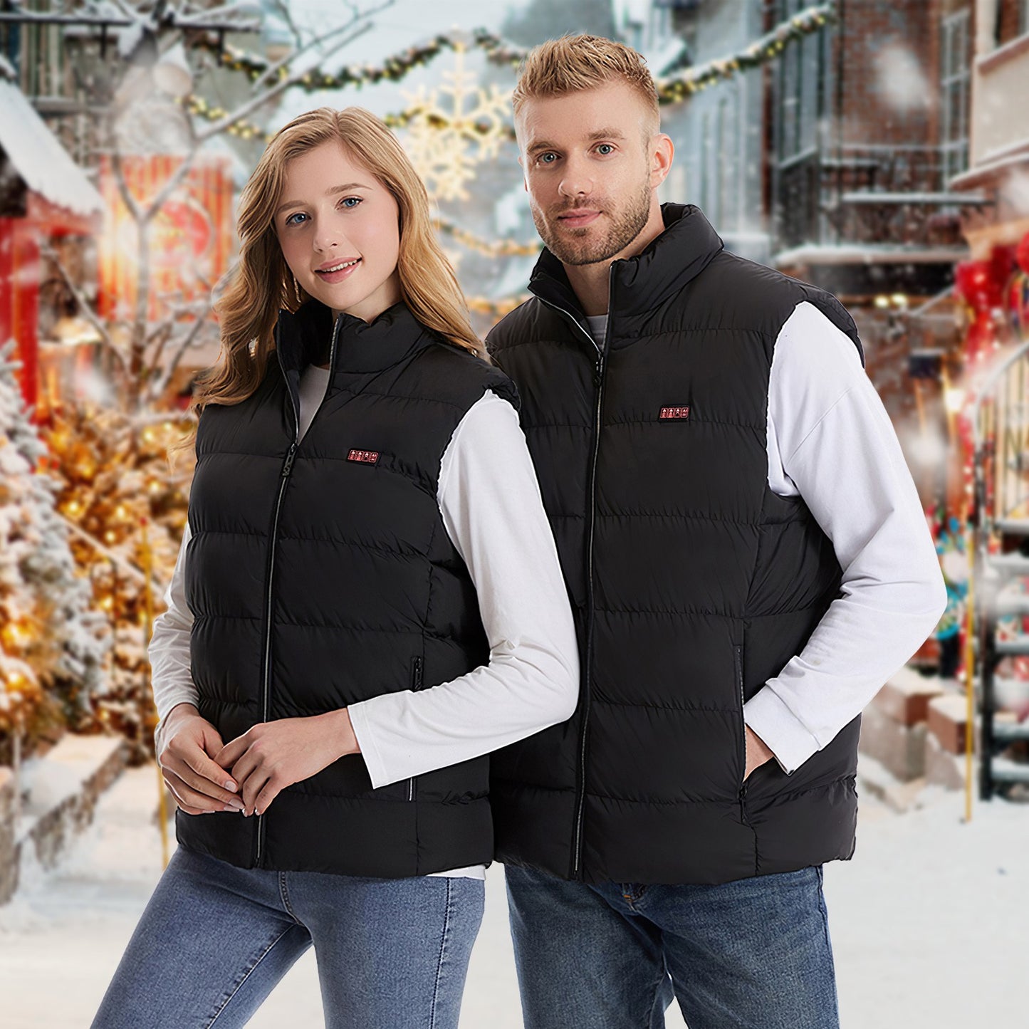 1Pc Heated Vest Men Women Jacket With 23 Heating Zones 3 Heat Levels USB