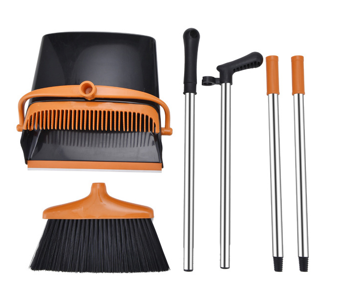 Stable Space-saving Broom And Dustpan For Office Classroom Home Kitchen