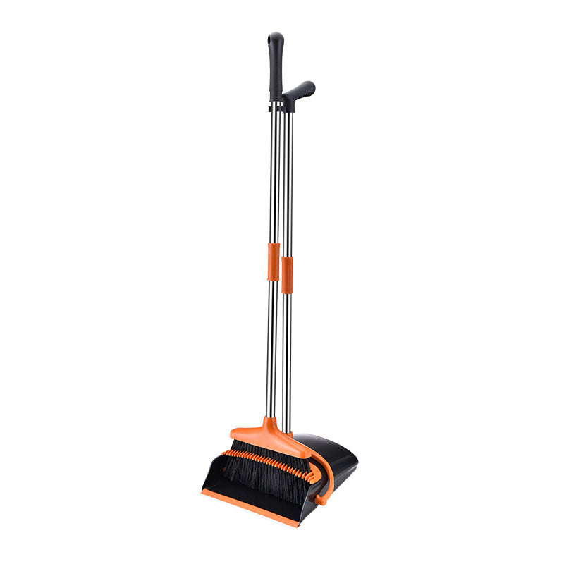 Stable Space-saving Broom And Dustpan For Office Classroom Home Kitchen