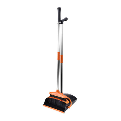 Stable Space-saving Broom And Dustpan For Office Classroom Home Kitchen