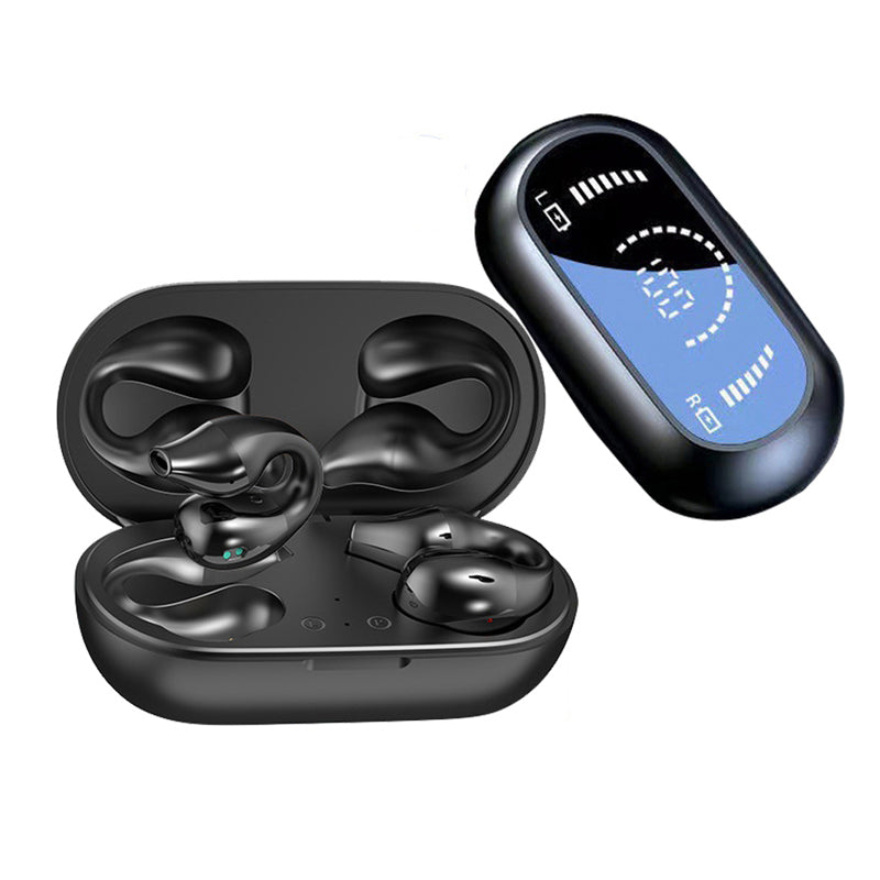 Ear Clip Bone Conduction Headphone Bluetooth-compatible 5.2 HIFI Wireless
