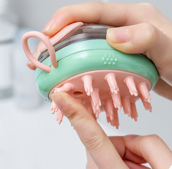 2 In 1 Pet Cat Dog Cleaning Bathing Massage Shampoo Soap Dispensing Grooming