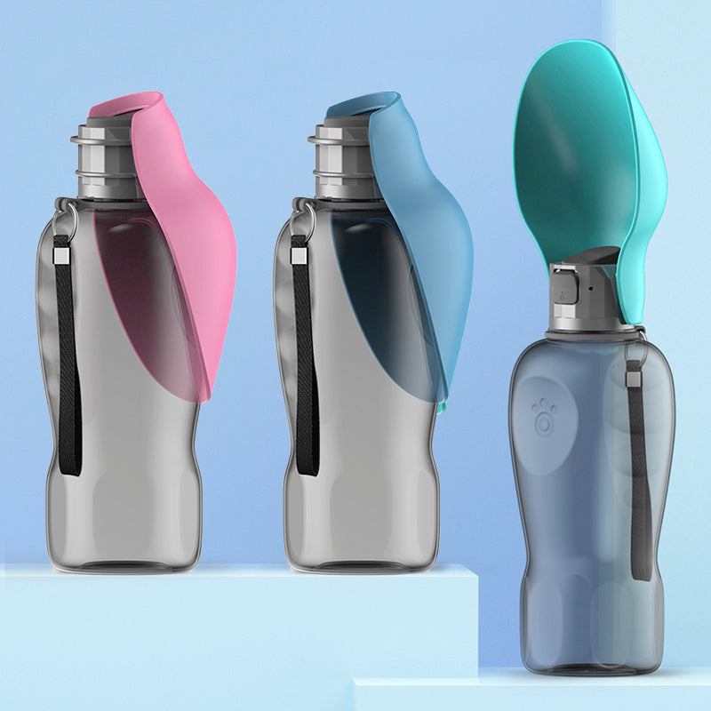 800ml Dogs Water Bottle Portable High Capacity Leakproof Pet Foldable Drinking