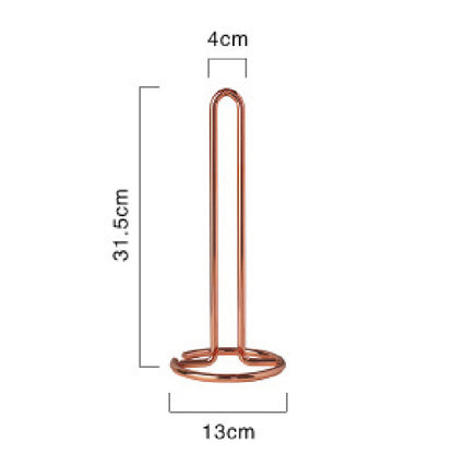 Nordic Style Stainless Steel Rose Gold Towel Storage Rack Tissue Holder Home